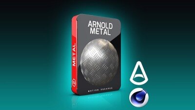 适用于 C4D 的 Arnold 金属材质预设 Arnold Metal Materials Pack for C4D