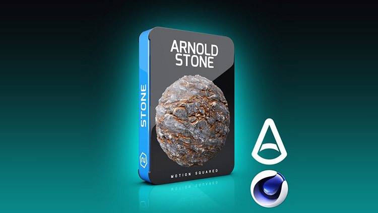 适用于 C4D 的 Arnold 石材材质预设 Arnold Stone Materials Pack for C4D