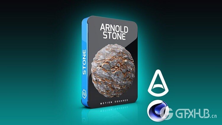 适用于 C4D 的 Arnold 石材材质预设 Arnold Stone Materials Pack for C4D