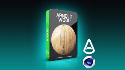 适用于 C4D 的 Arnold 木材、地板材质预设 Arnold Wood Materials Pack for C4D