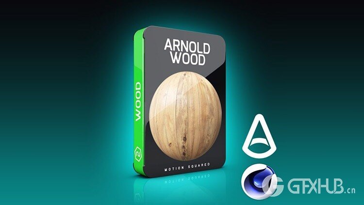 适用于 C4D 的 Arnold 木材、地板材质预设 Arnold Wood Materials Pack for C4D