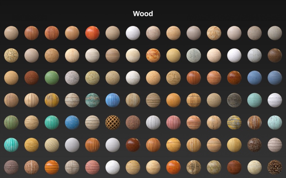 适用于 C4D 的 Arnold 木材、地板材质预设 Arnold Wood Materials Pack for C4D