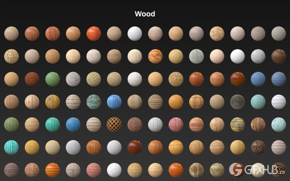 适用于 C4D 的 Arnold 木材、地板材质预设 Arnold Wood Materials Pack for C4D