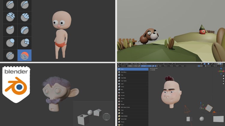 Blender 初学者 3D 建模、雕刻、动画、合成教程