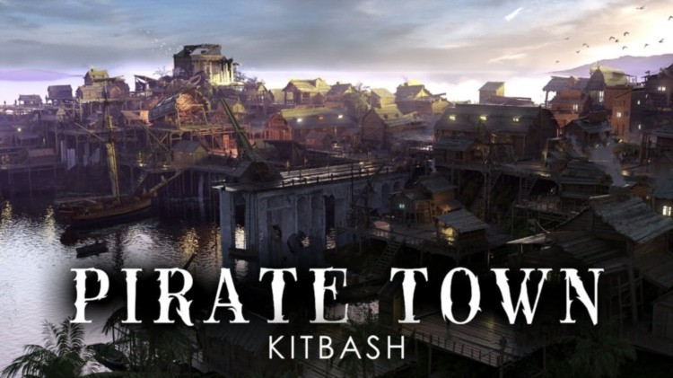 Blender 木屋城镇资产3D模型 Artstation – Pirate Town – Kitbash