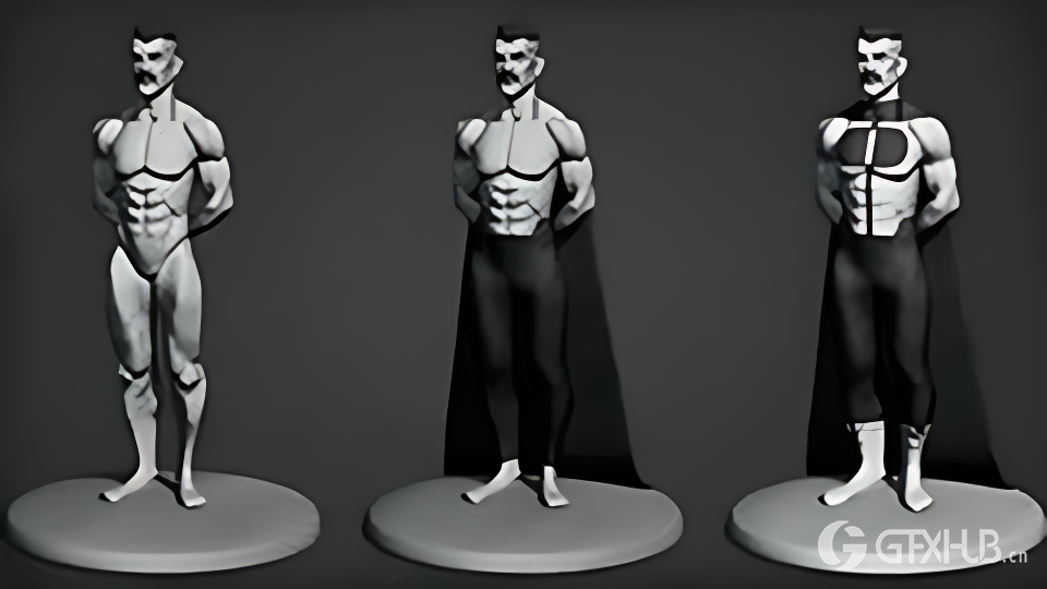 Blender 男性解剖学 3D 雕刻教程 Learning Male Anatomy with OmniMan