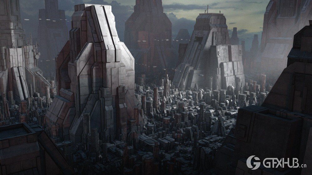 科幻野兽派建筑和10艘宇宙飞船 Artstation - Sci-Fi Brutalist