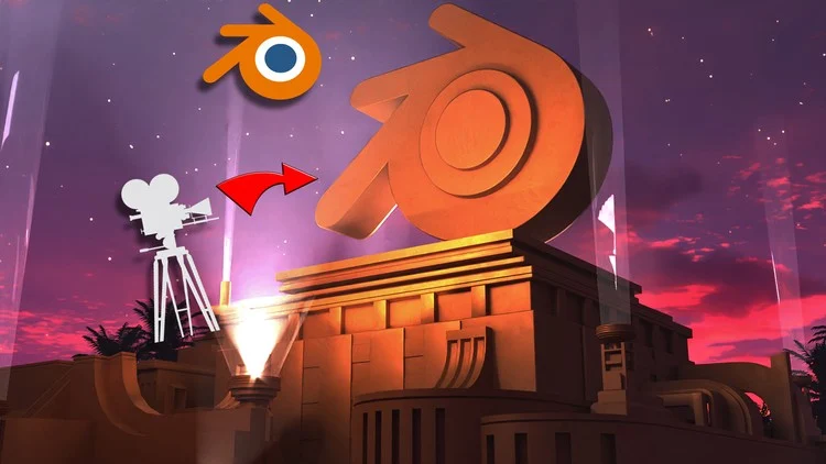 Blender 创建电影风格的 3D 简介动画 Blender Cinematic Intro Create Studio-Style Text Animations