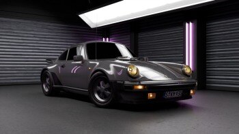 Blender 汽车室内渲染场景资产预设 Neon Garage – Automotive Render Environment