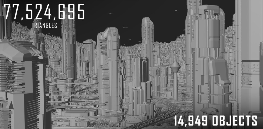 德黑兰2072未来城市科幻建筑 Blender 3D 模型资产