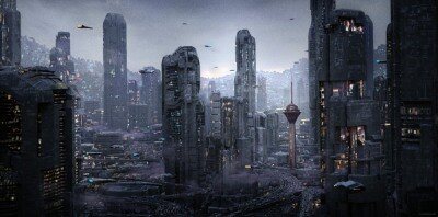 德黑兰2072未来城市科幻建筑 Blender 3D 模型资产