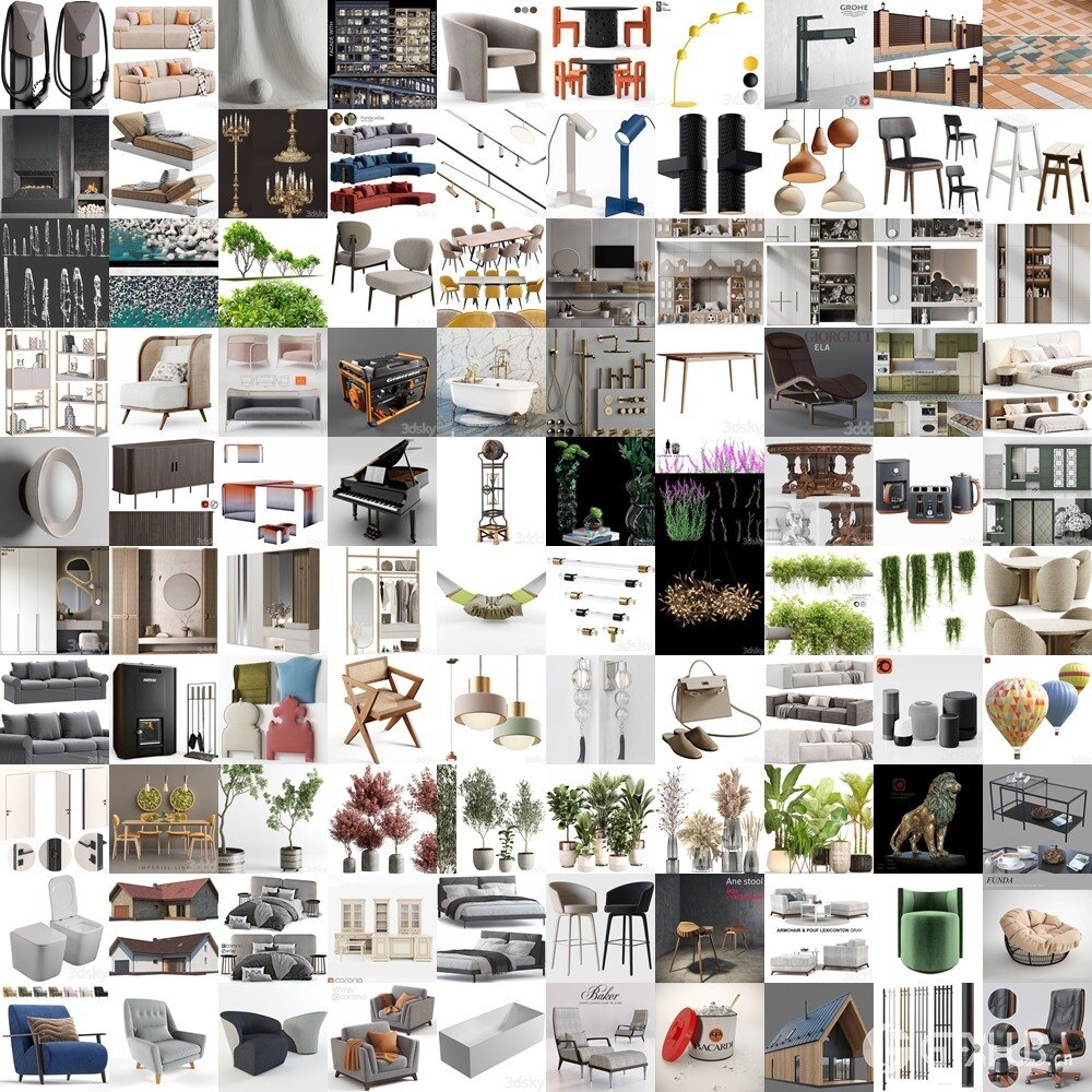 3DSky Pro 3D模型合辑2025年6月第1季 | 400套 | 22.3GB