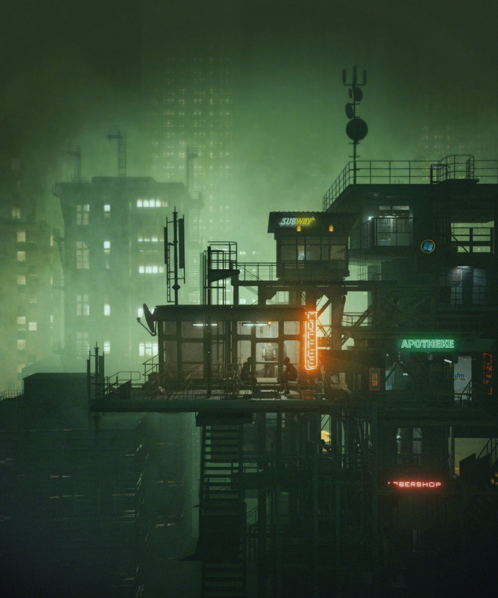 【中文字幕】Blender 中创建赛博朋克场景教程 Creating A Cyberpunk Scene In Blender step-by-step