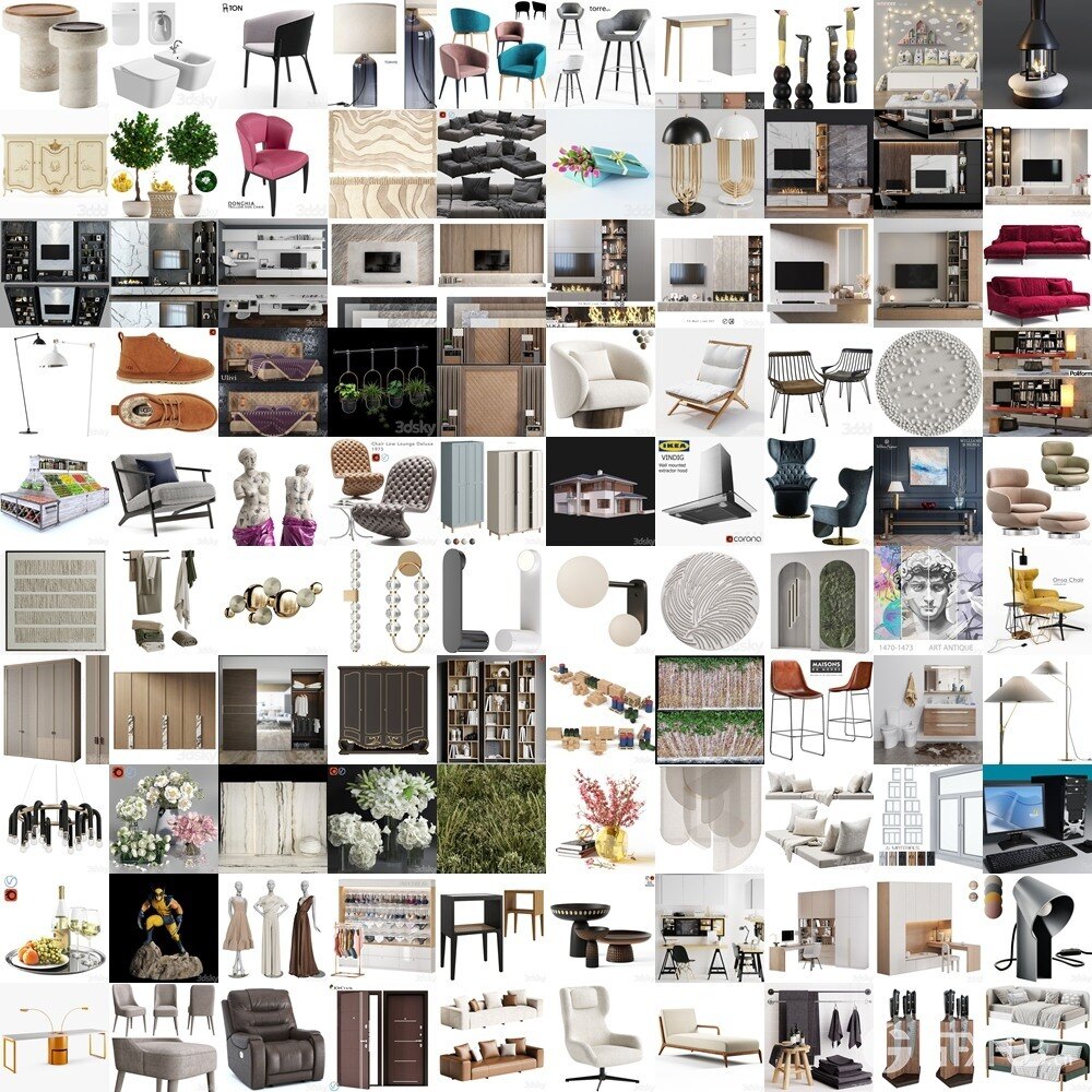 3DSky Pro 3D模型合辑2025年6月第2季 | 410套 | 20.5GB