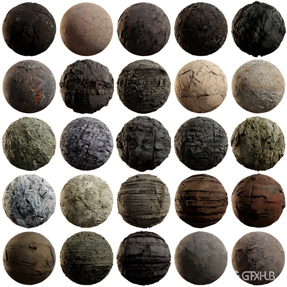 表面-岩石-悬崖 4K高清贴图 Megascans – Surfaces-Rock-Cliff 4K