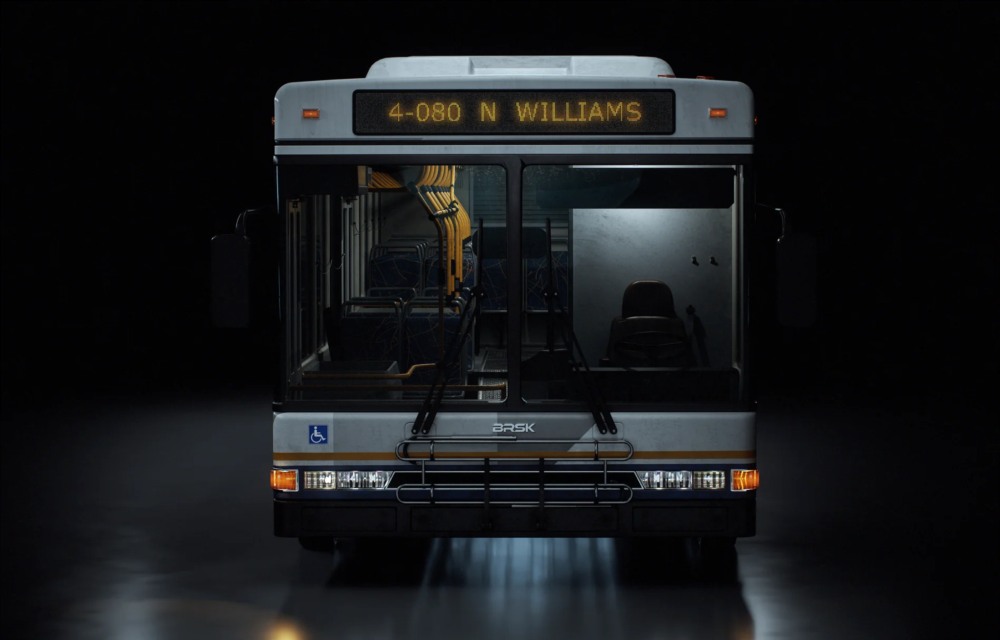 城市公交 3D 模型 KitBash3d – City Bus 3d Model