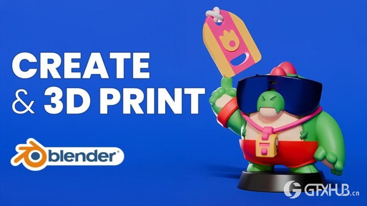 Blender 3D 打印角色基础入门全面教程 Create and 3D Print Your First Character in Blender