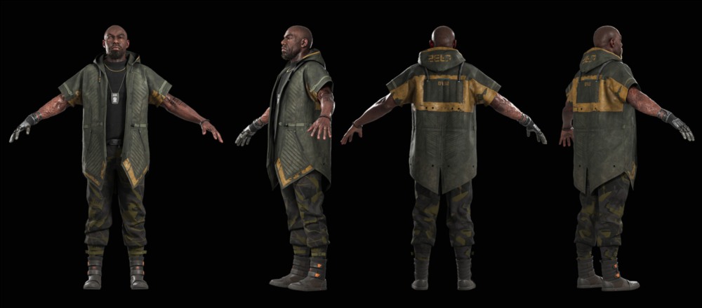 侦探 Eli 超写实、完全绑定的 3D 男性角色模型 Artstation - Detective Eli