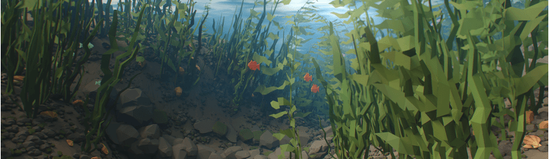 Blender 低多边形卡通自然植物花朵树木冰川 3D 模型资产预设