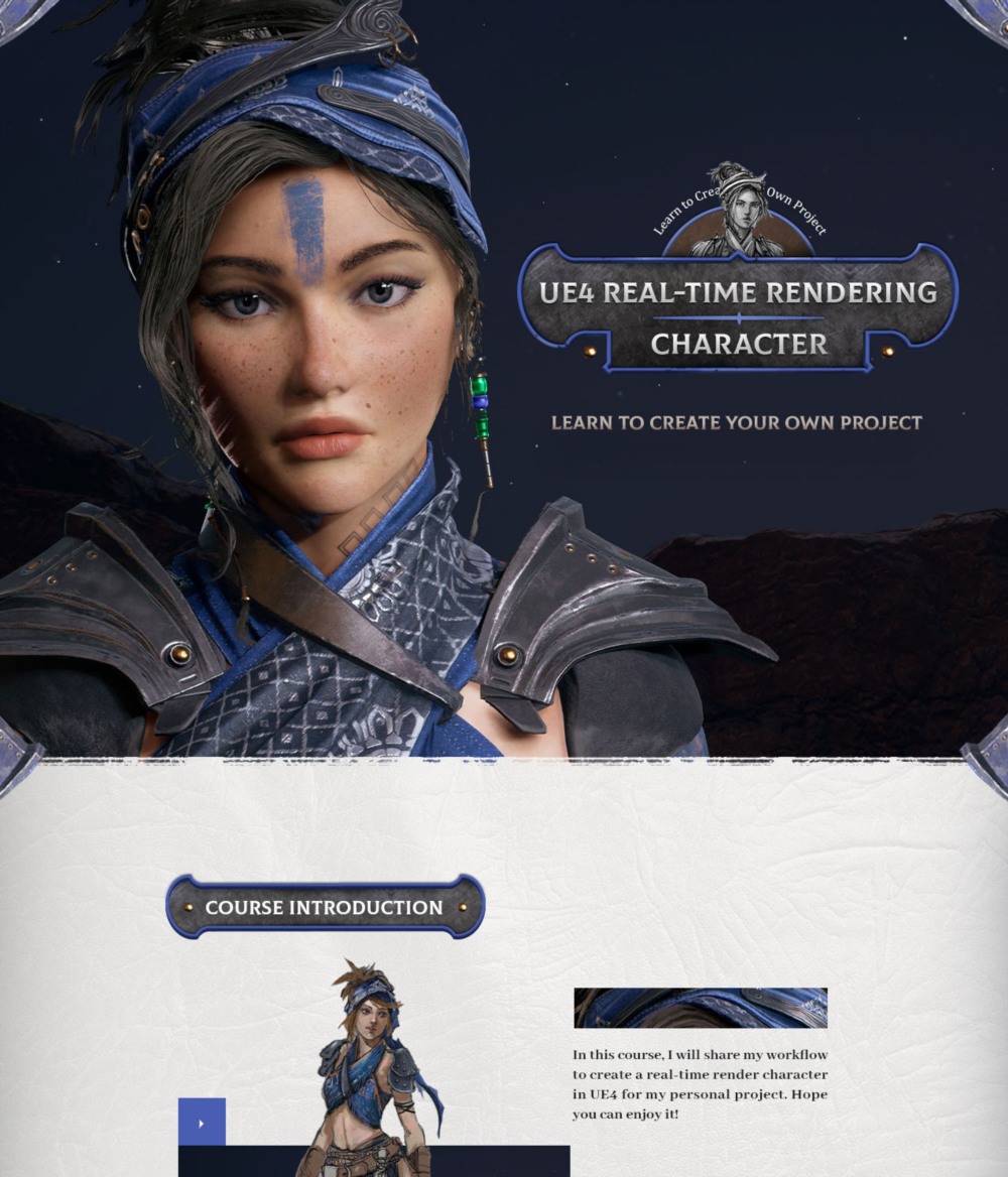 【中文字幕】UE4 实时渲染角色 UE4 Real-time Rendering Character