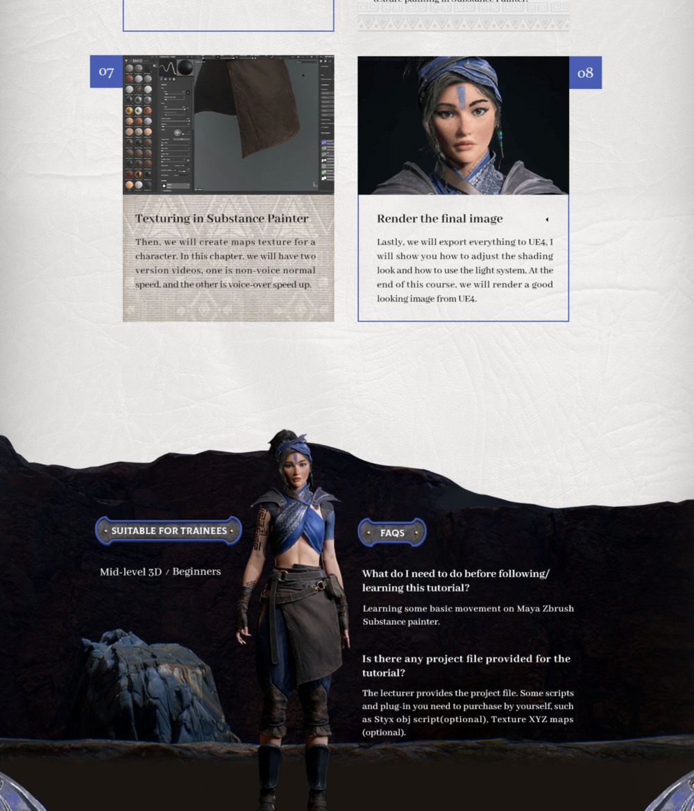 【中文字幕】UE4 实时渲染角色 UE4 Real-time Rendering Character