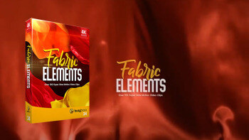 103个轻盈时尚飘逸面料织物背景转场4K动画 BusyBoxx – V34 Fabric Elements
