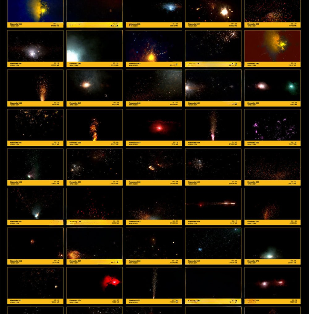 115个烟花火星粒子飞溅特效合成动画4K视频素材 BusyBoxx - V41 Fireworks