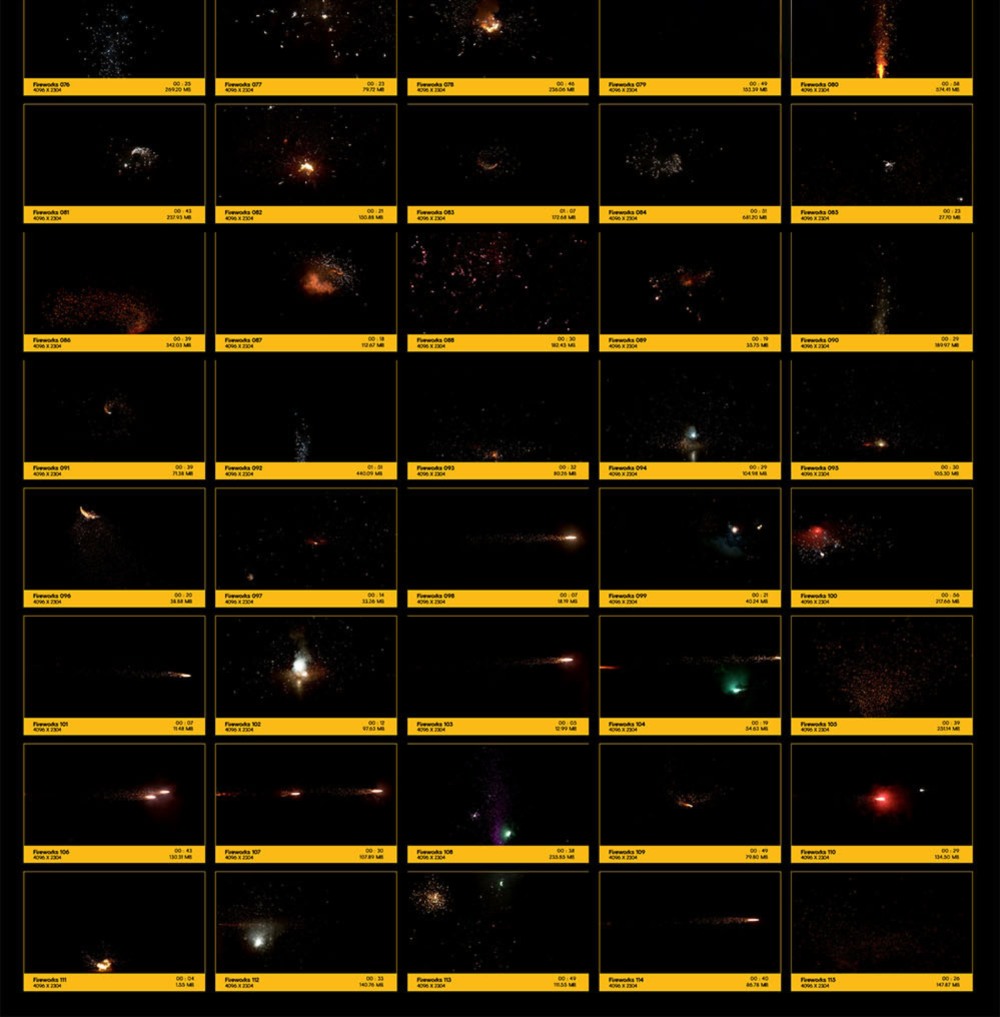 115个烟花火星粒子飞溅特效合成动画4K视频素材 BusyBoxx - V41 Fireworks