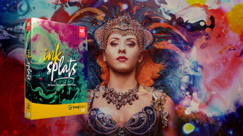 50个彩色水墨滴落飞溅散开特效合成动画4K视频素材 BusyBoxx – V68 Ink Splats