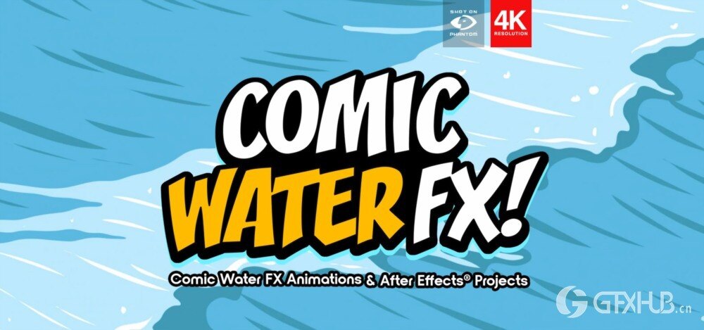 109个动漫卡通水流液体MG动画特效+AE模板 BusyBoxx - V66 Comic Water FX