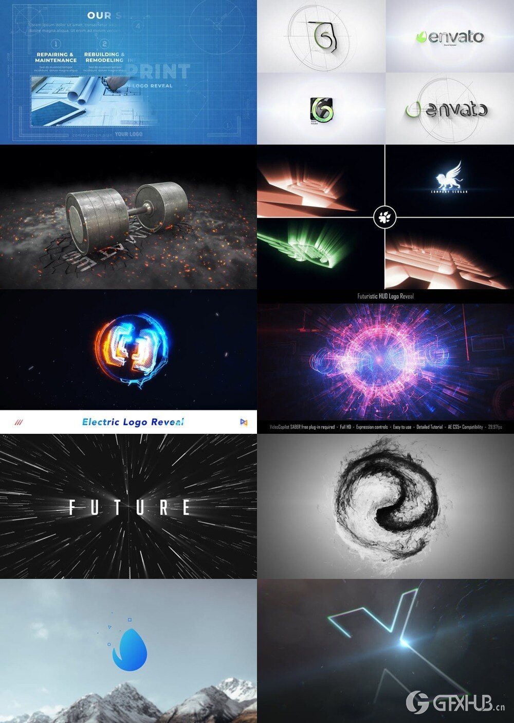 114组 Logo 标志片头动画合集 Videohive - Logo Reveal v.1