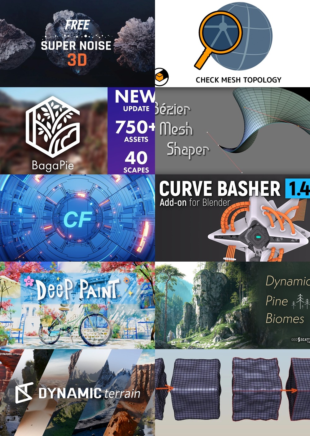 [Blender 插件] 30个Blender插件合集2025年第一季 Blender Addons Bundle 2025 Vol.1