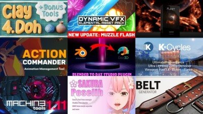 [Blender 插件] 30个Blender插件合集2025年第二季 Blender Addons Bundle 2025 Vol.2