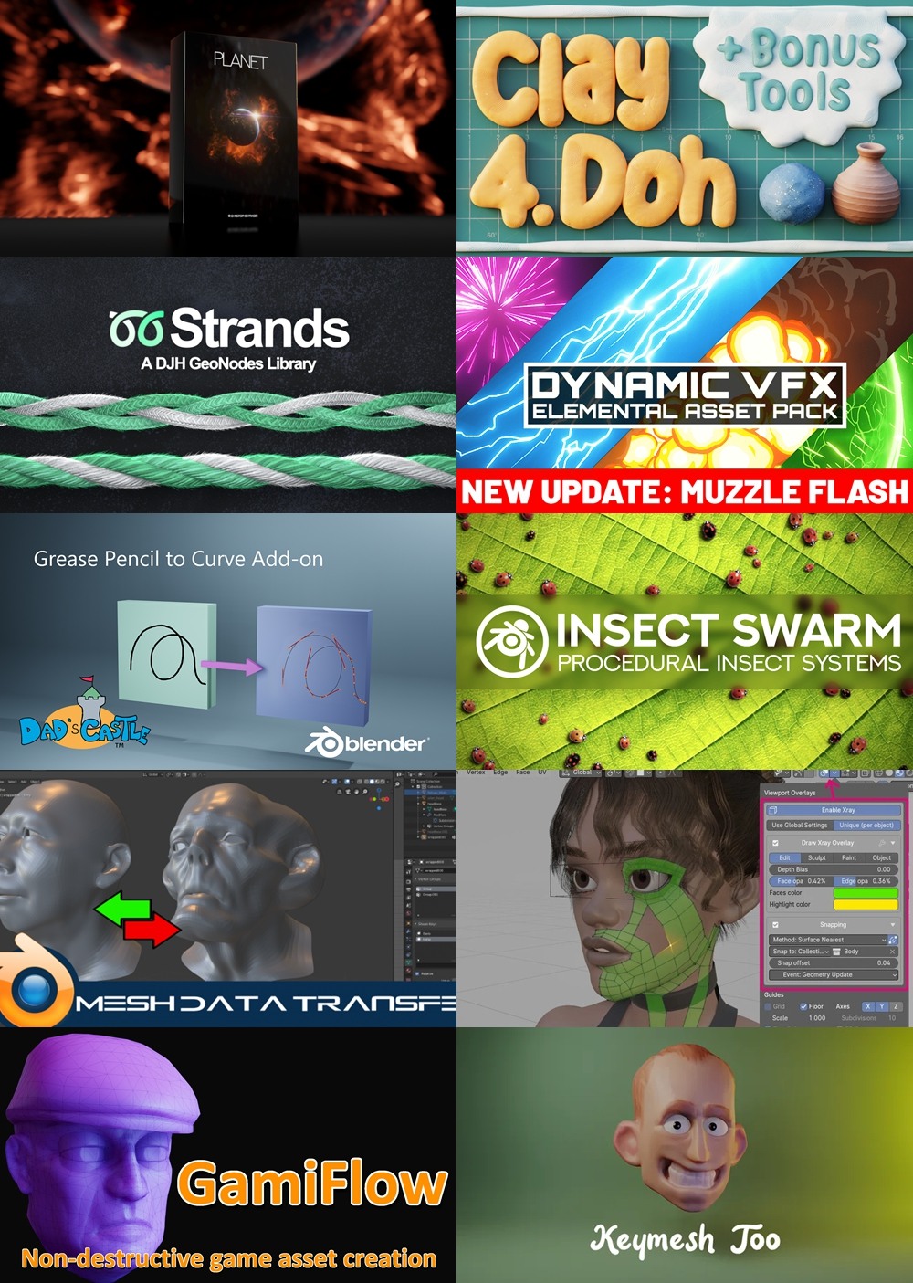 [Blender 插件] 30个Blender插件合集2025年第二季 Blender Addons Bundle 2025 Vol.2