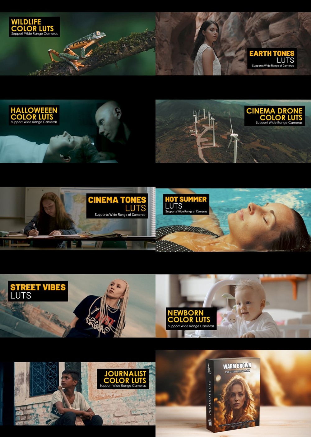 40组视频剪辑LUTs调色预设合集 Envato Elements Videohive - LUTs