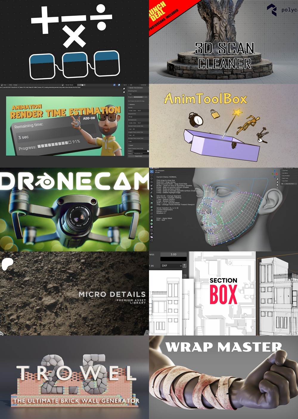 [Blender 插件] 30个Blender插件合集2025年第三季 Blender Addons Bundle 2025 Vol.3