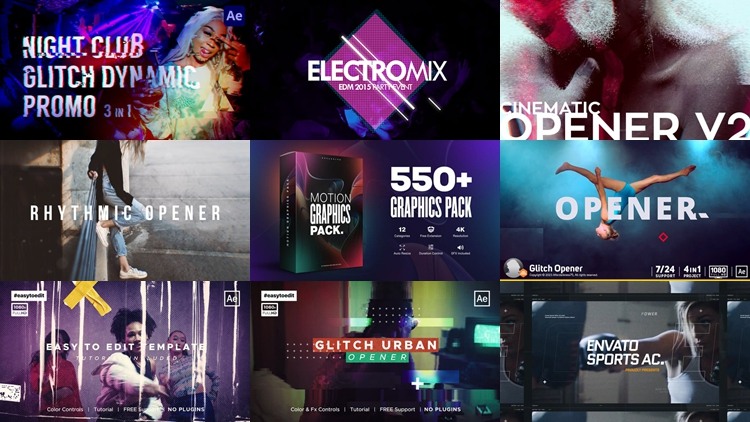 54组开场片头AE模板合集 Envato Elements Videohive - Opener