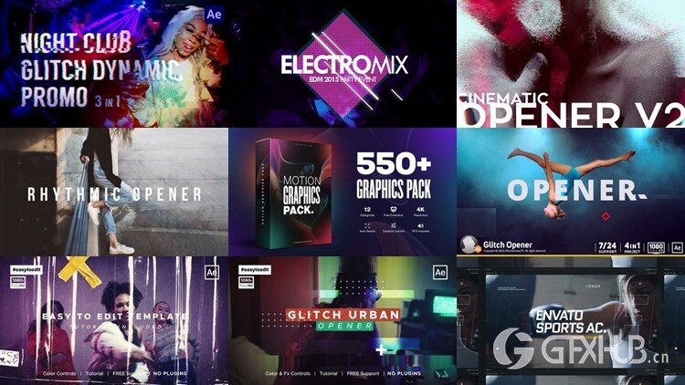 54组开场片头AE模板合集 Envato Elements Videohive - Opener