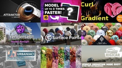 [Blender 插件] 30个Blender插件合集2025年第四季 Blender Addons Bundle 2025 Vol.4