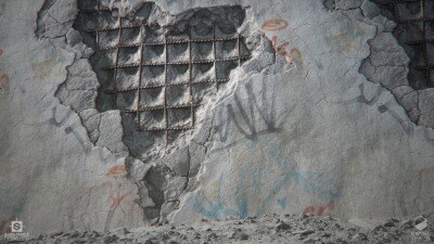 Substance Designer 破损水泥墙材质教程 Damaged Plaster Wall Substance Designer Tutorial