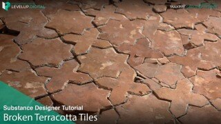 Substance Designer 破损拼贴路面砖块材质教程
