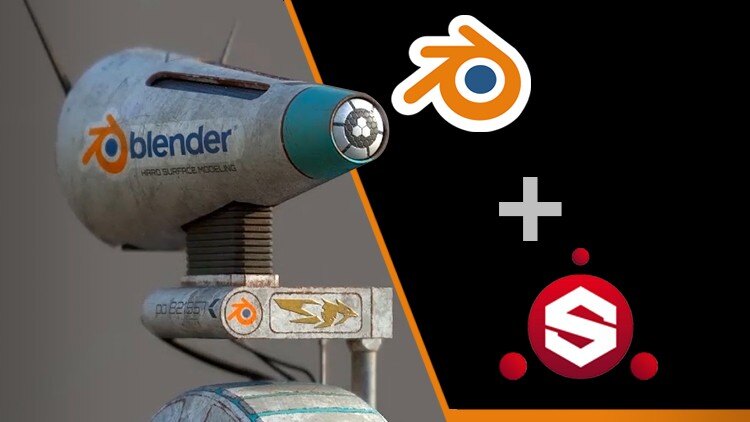 Blender 和 Substance Painter 制作逼真的机器人教程 - GFXHUB