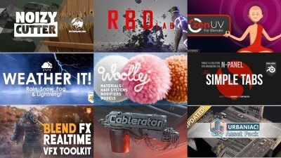[Blender 插件] 30个Blender插件合集2025年第5季 Blender Addons Bundle 2025 Vol.5
