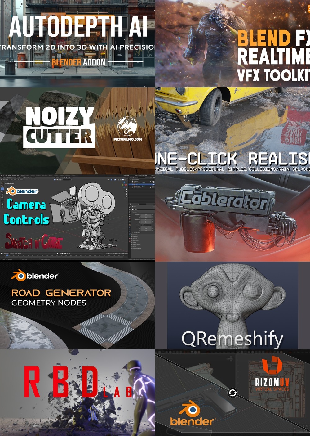 [Blender 插件] 30个Blender插件合集2025年第5季 Blender Addons Bundle 2025 Vol.5