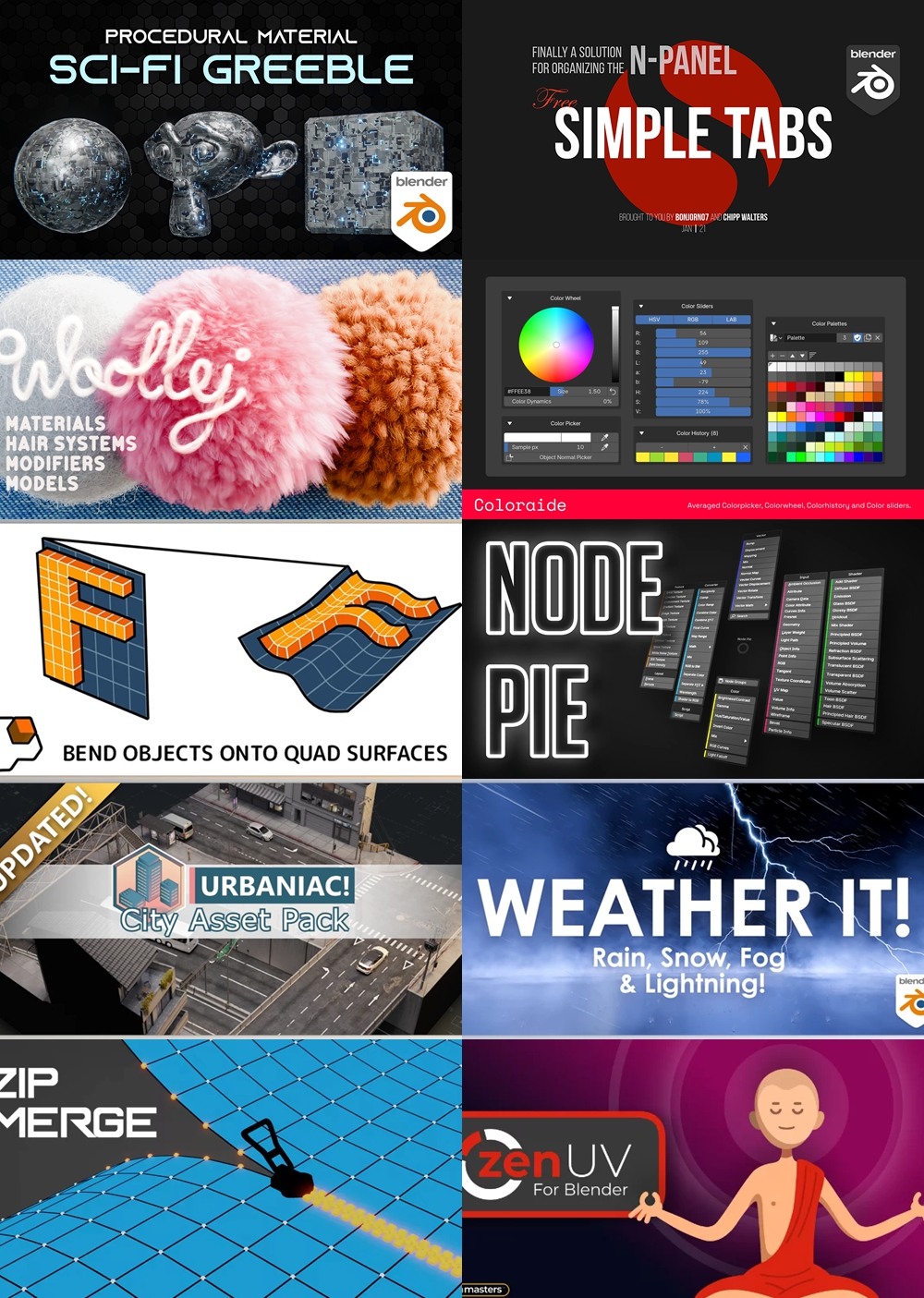 [Blender 插件] 30个Blender插件合集2025年第5季 Blender Addons Bundle 2025 Vol.5