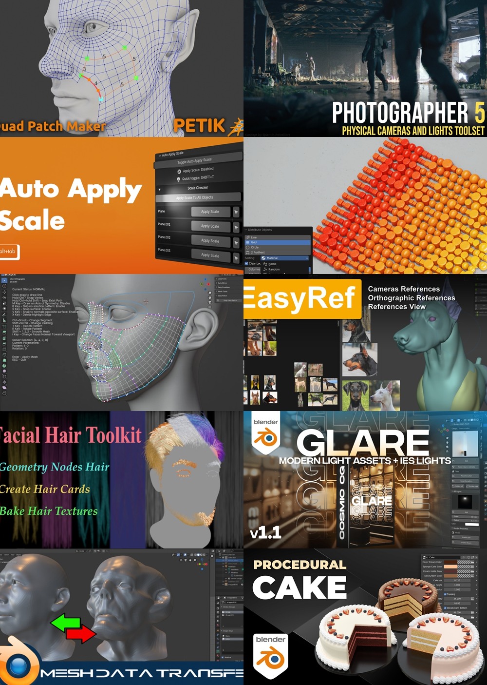 [Blender 插件] 30个Blender插件合集2025年第6季 Blender Addons Bundle 2025 Vol.6