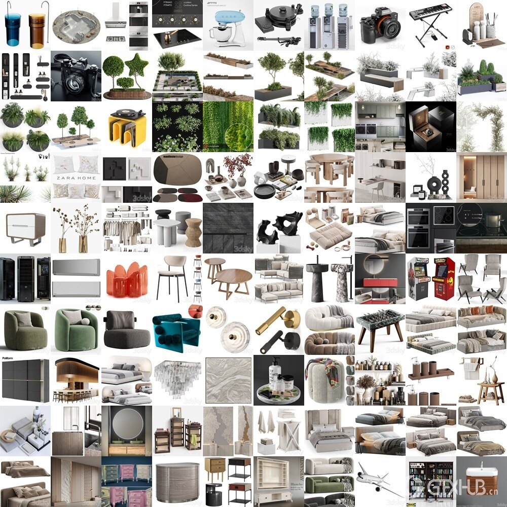 3DSky Pro 3D模型合辑2025年7月第1季 | 450套 | 22.7GB