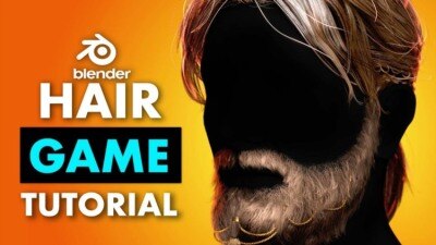 【中文字幕】Blender 为视频游戏创建逼真头发教程 Creating Hair For Games in Blender