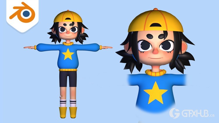 Blender 3D 角色建模教程 Blender Modeling Your First 3D Character