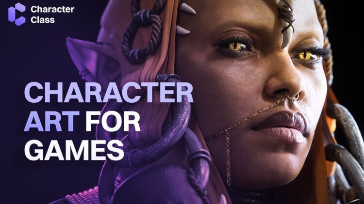 【中文字幕】创建史诗游戏角色 3D 角色建模教程 CharacterClass – Character Art For Games - GFXHUB